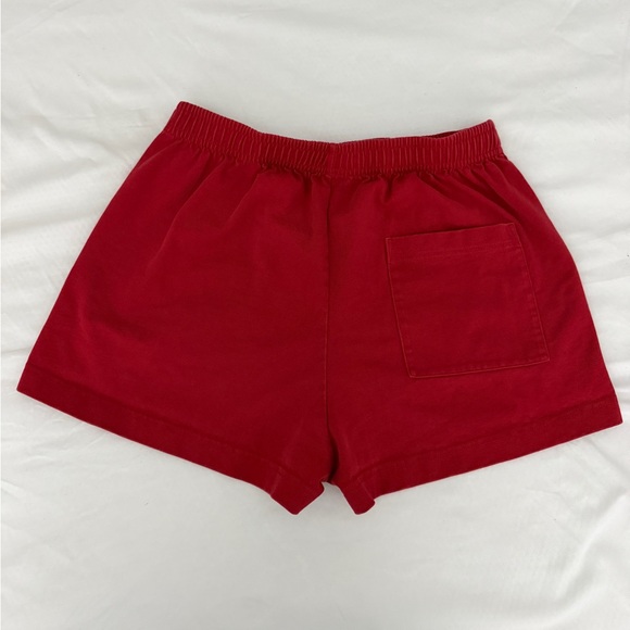 NWOT Sporty & Rich Plaza Disco Short Ruby/White Size Medium - Picture 7 of 9